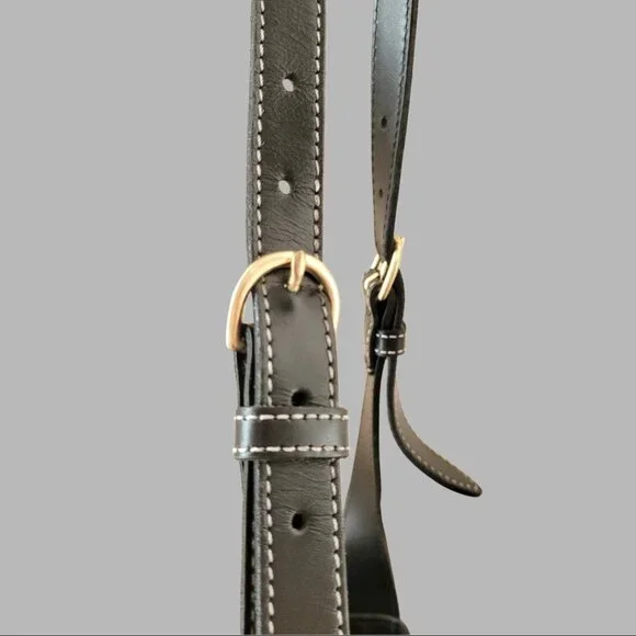 Vintage Dooney & Bourke Black Canvas Drawstring Tote | Made in USA - Picture 7 of 16